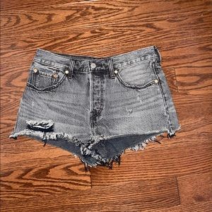 Levi’s 501 shorts! Great pair of distressed shorts
